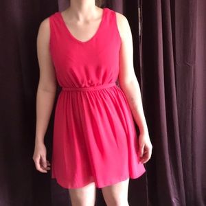 hot pink mini dress